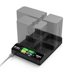 Accsoon TopRig 100W 4-Bay NP-F Fast Charger + EU GaN Charger