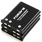 PDMOVIE - Li42B Battery x 3 (3.7V 600mAh 2.2Wh)